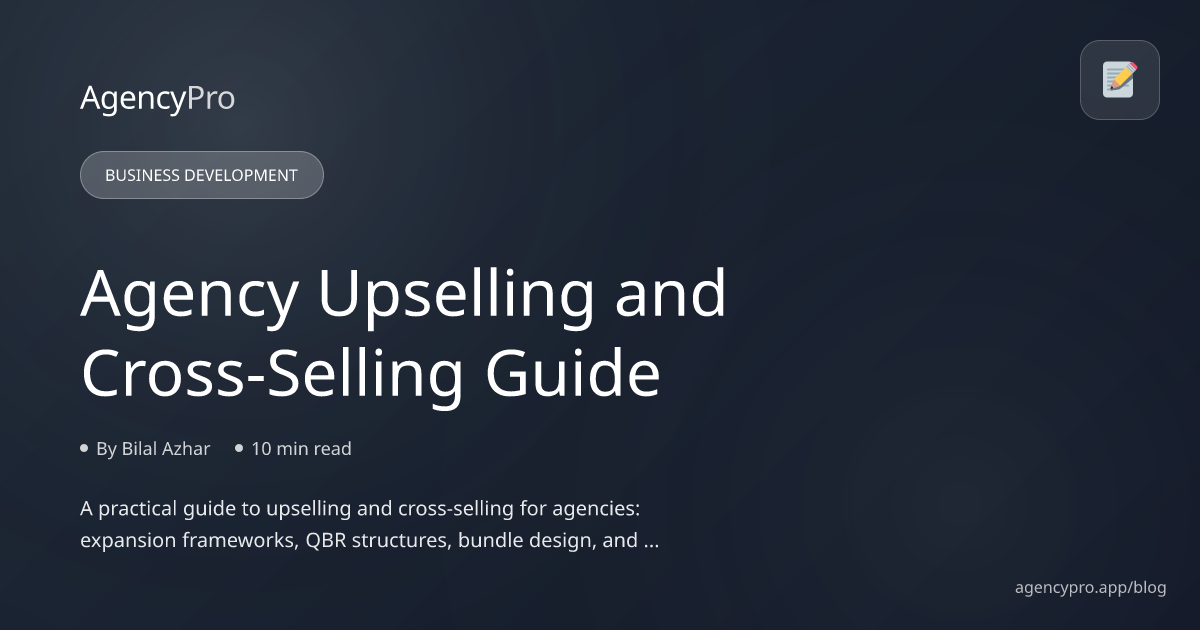 Agency Upselling and Cross-Selling Guide | AgencyPro