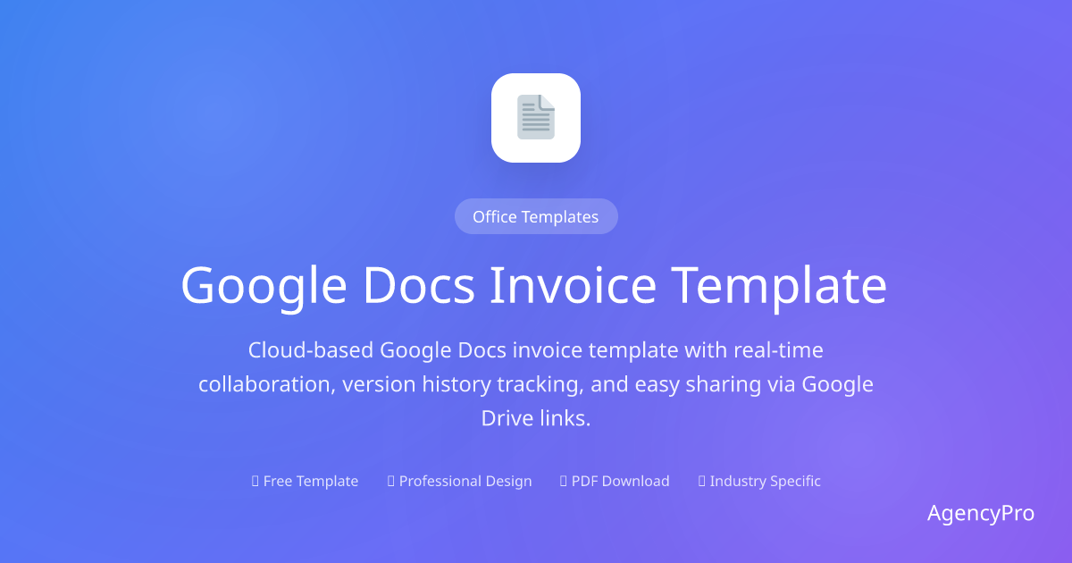 Free Google Docs Invoice Template